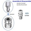 Pressure Washer Quick Connect Fittings,NPT 3/8 inch Stainless steel Spray