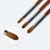 12# Sable Nail Art Brush,Manicure tool,Red Wooden Nail Brush for