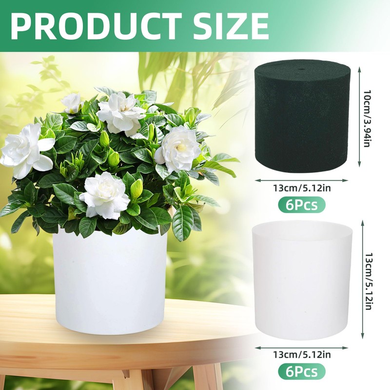 Kuabiz 6 Pcs Plastic Flower Boxes for Arrangements 5 x