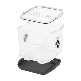ProKeeper+ by Progressive Stackable Produce ProKeeper Storage Container with Stay-Fresh Vent System (PKS-918 (3.7 qt Square Produce))
