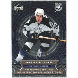 2007-08 Upper Deck McDonald's Superstar Spotlight Martin St. Louis Lightning Card #SS5 WN17