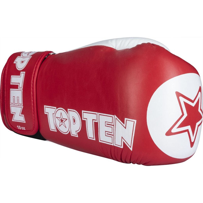 TOP TEN Star XLP Boxing Gloves 10 oz Red