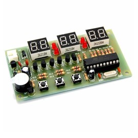 Digital Clock DIY Kit 7V-12V 6 Bits C51 AT89C2051 Chip Electronic Alarm Clock Kit with Buzzer Learning Kit for Arduino