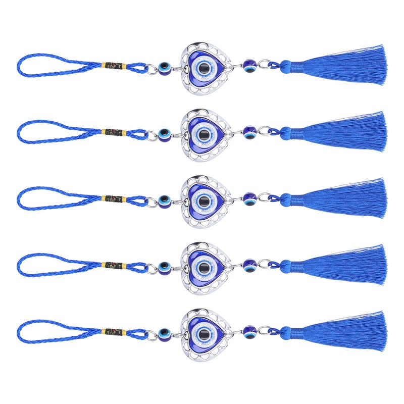 Nazar Bonjou Wall Hanging Pendants Pack of 5 (Heart)