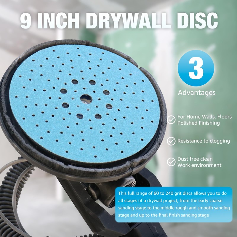225mm Porous 120 Grit Sanding Discs Hook and Loop Sanding
