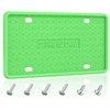 QiqaMole QiqaMole 1 Pack Silicone License Plate Frame, Front Back