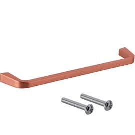 Gedotec Furniture Handle Brushed Copper | BA 160 mm | Arch Handle for Drawers | ESTE | Design Handle for Kitchen Drawers | Railing Handle for Cabinet Doors | 1 Piece - Wardrobe Handle for Screws