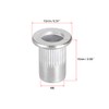 sourcing map M6 Aluminium Alloy Rivet Nuts Flat Head Insert
