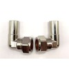 Greened House 90 Degree Elbow Radiator Valve 15mm (Pair) for