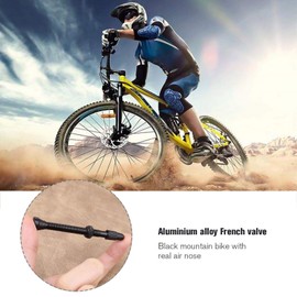 EMSea Pair of 60mm Bicycle Tubeless Presta Valves Aluminum Alloy for Mountain Bike