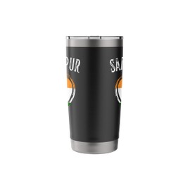 India Flag Heart Sambalpur City Stainless Steel Insulated Tumbler