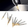 10pcs M0.9x0.225 Screw Tap High Speed Steel Drill Bits for