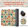 HSOWKDN Mid Century Atomic Kitchen Rugs Sets of 2 Non