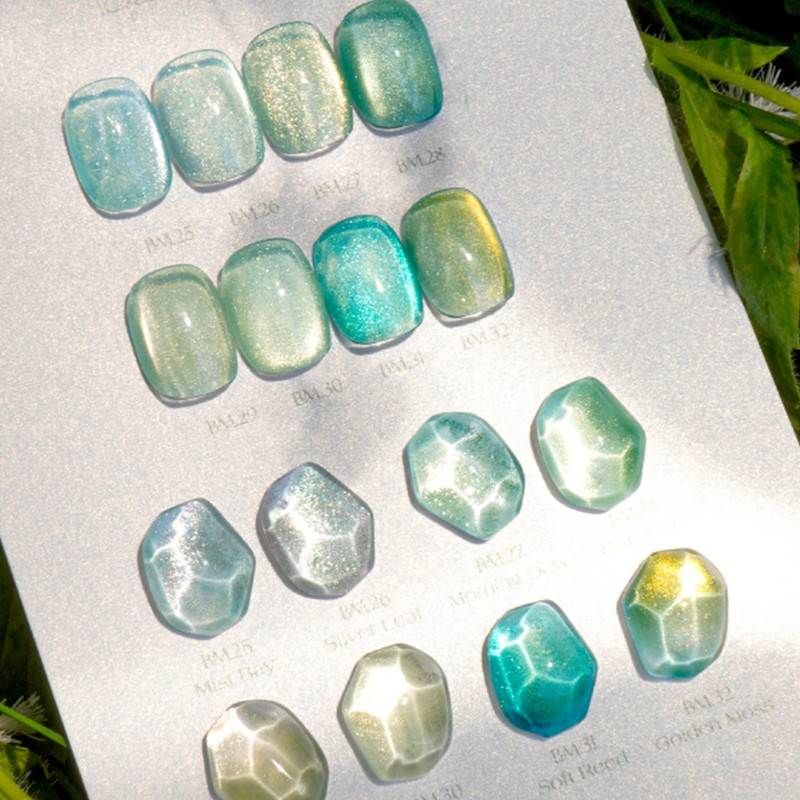 Bymuse light green magnetic gel 8-piece set / 바이뮤즈 연록