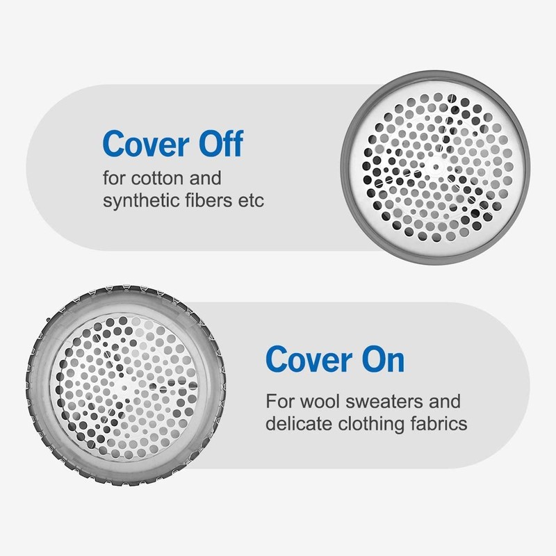 BEAUTURAL Portable Fabric Shaver and Lint Remover with 2-Speeds, Adjustable