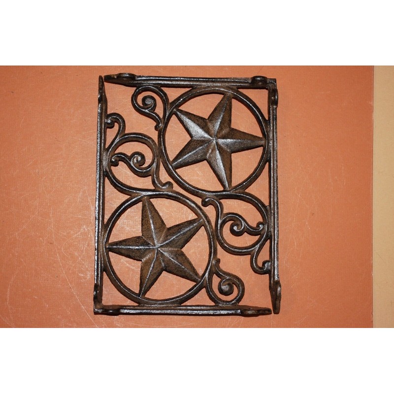 Set of 4 Lone Star Shelf Brackets Heavy Cast Iron