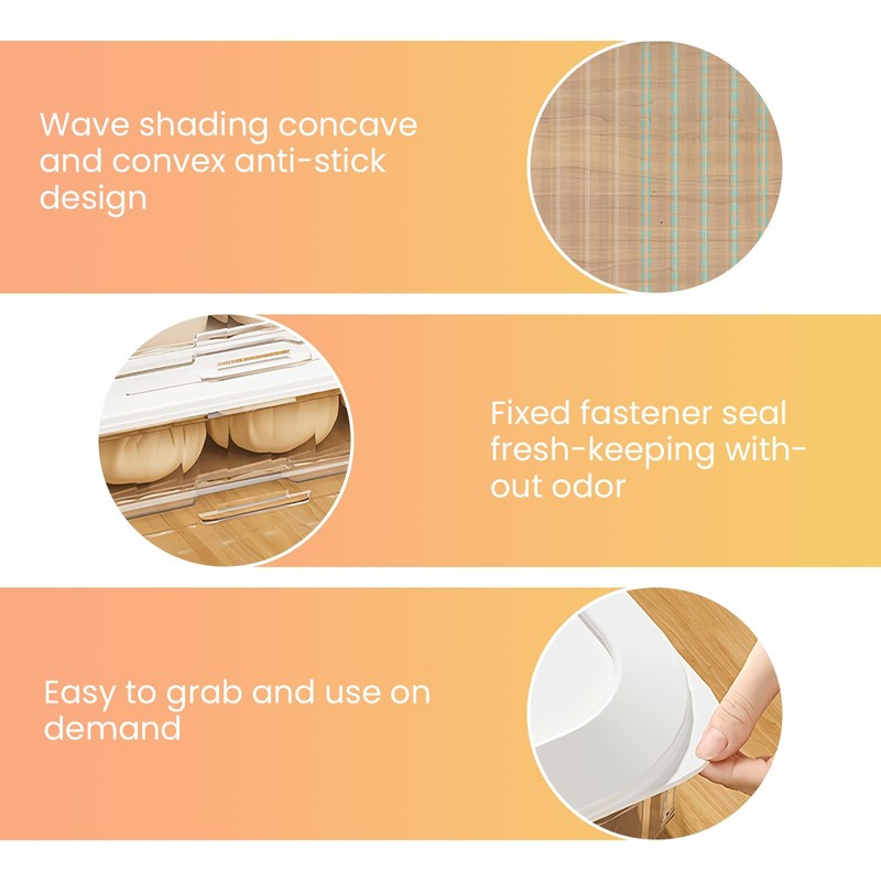 PORFOYO Bread Proofing Box, Pizza Box with Lid, Pizza Ball