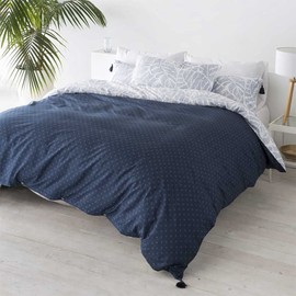 Cotton Artean Artedo reversible bed linen 90 cm with press studs. Hypoallergenic.