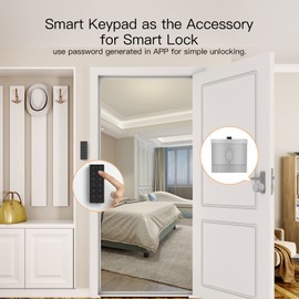 MOES Smart Keypad, für MOES Smart Lock, BLE Unterstützung Smart Keypad Türschloss Zubehör, Keyless Entry Digital Smart Lock Tastatur