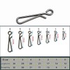 Z&S - 100 clips giratorios de acero inoxidable para colgar
