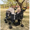 WagFido Pet Stroller,4Wheels 3in1 Multifunctiona Dog Stroller with Brake,33lb Weight