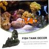 Levemolo Fish Tank Decoration Realistic Resin Rockery Large Scale Fish