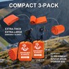 Guijinga 3-Pack Emergency Blanket, Extra-Thick Extra-Large Survival Blanket, Thermal Reflective