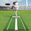 Shopsource Softball Pitching Mat, 10 x 3 FT Baseball Training