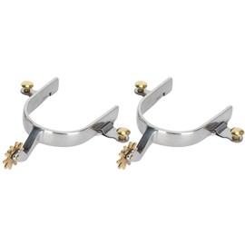 Haofy Espuelas para Caballos, Espuelas para Botas de Vaquero de Acero Inoxidable con Diseño Delicado para Estilo Ecuestre