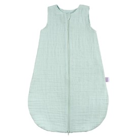 MAKIAN Baby Summer Sleeping Bag Muslin - Lightweight 100% Cotton Sleeping Bag - Sleeveless, Breathable, TOG 1.0 - Oeko-Tex Standard 100 - Spring & Summer - Mint - 70, mint, 70