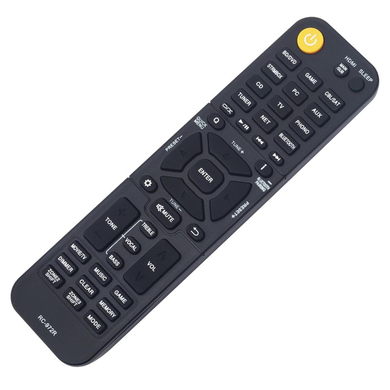 Replacement Remote Control RC-972R Commander Compatible with Onkyo A/V Receiver