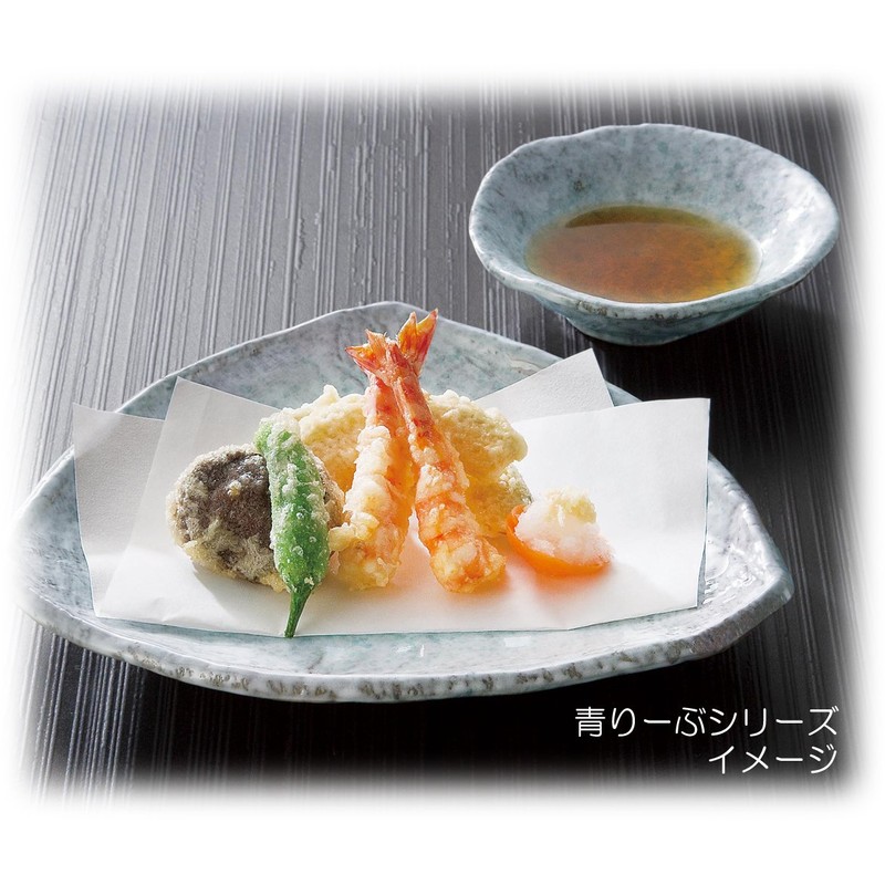 Santto 06185 Banko Ware Dish, Blue Leaf