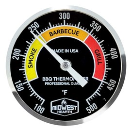 Midwest Hearth Professional BBQ Grill Thermometer (2" Dial)