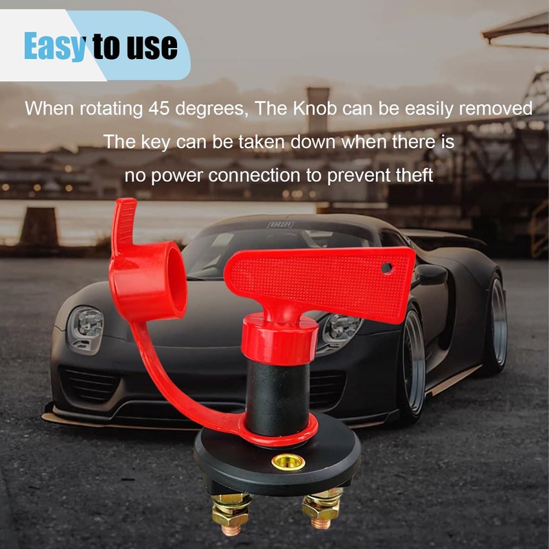 Battery Disconnect Isolator Master Switch, 12V 24V Battery Isolator Power