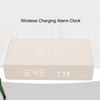 Wooden Digital Clock Wireless Charging Function 3 Brightness Electric Alarm