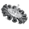 Vorel 06993 Round Brush with Wire 75 mm spindle, Twisted