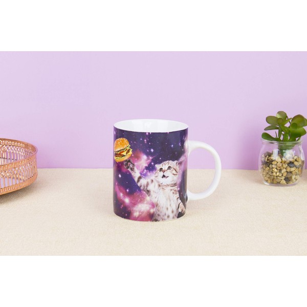 Gift Republic Space Cat Mug, 9.5 x 11 x 8cm, Multicolor