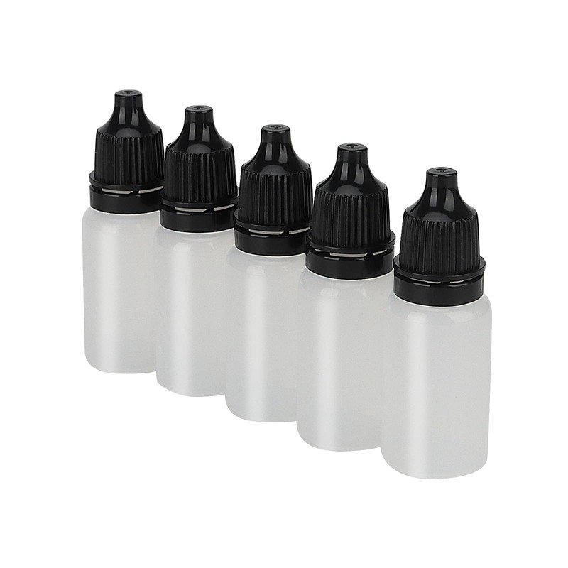 KEILEOHO 200 PCS 10ml Black Empty Dropper Bottles, Eye Empty