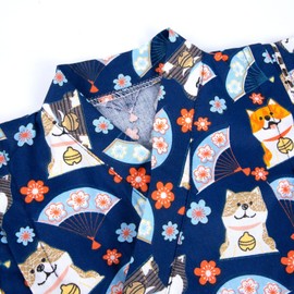 Baby Japanese Kimono Robe Cotton Infant Comfy Loose Pajamas (as1, age, 3_months, 9_months, dog)