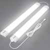 Airand Utility LED Light with Plug 2PCS Linkable Fixture 2FT