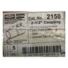 Hubbell-Raco 2150 Set Screw Coupling for EMT, 2-1/2" Trade Size,