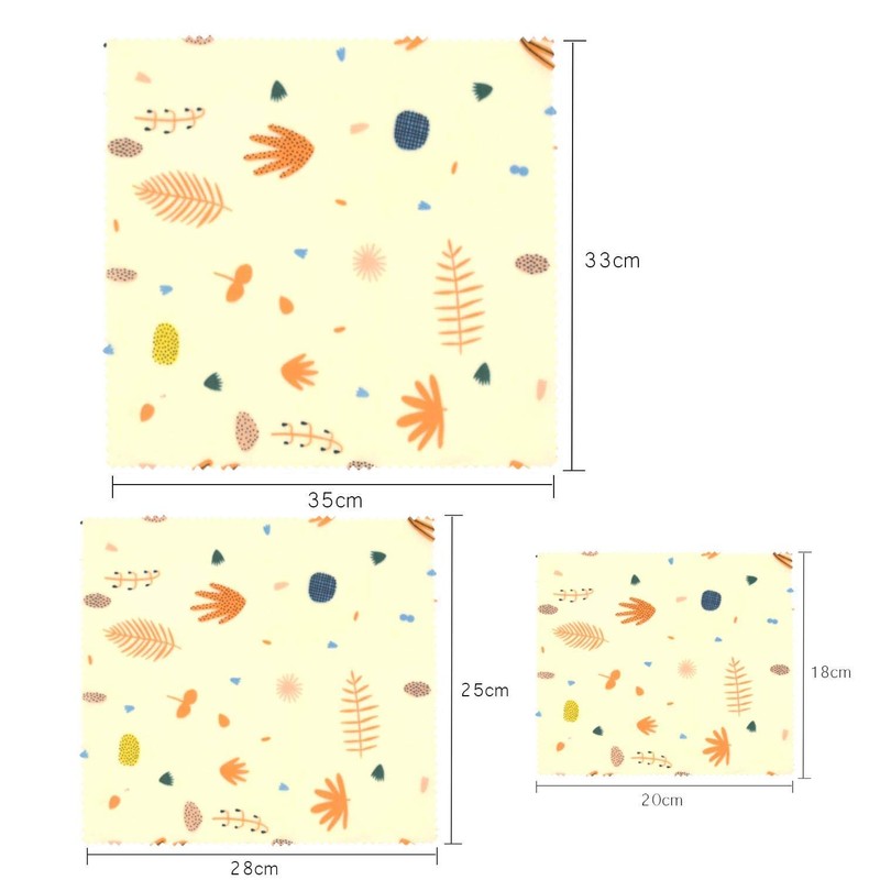 Lilware Beeswax Wrap Eco-Friendly Reusable Food Wraps - Sustainable Plastic