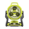 RYOBI ONE+ 18V Cordless Hybrid WHISPER SERIES 7-1/2 in. Fan