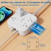 Glückluz Regleta Multicontacto, Conector Multiple con 8 Enchufes de CA