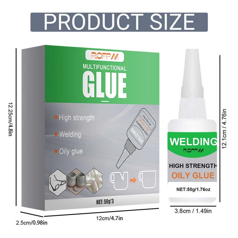 ROFPM Oily Glue Welding High-Strength 150ml, Universal Super Glue Multipurpose