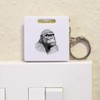 'Gorilla Portrait' Keyring Tape Measure/Spirit Level Tool (KM00041836)
