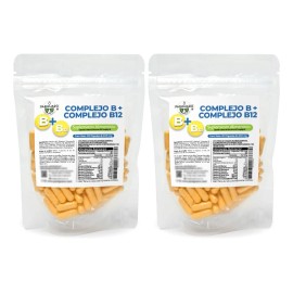 Pack 2 Bolsas Complejo B+b12 Pasiguaro con 150 cápsulas sin sabor