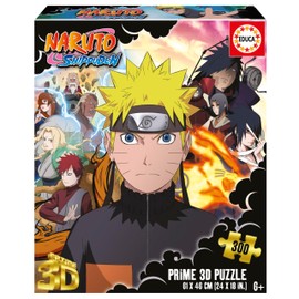 Educa 20048 300 Naruto Shippuden 3D Lenticular Puzzle, Various