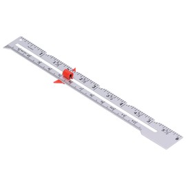 Sewing Hemming Measuring Gauge, Sliding Gauge Sewing Measuring Tool Aluminum Quilting Rulerfor Knitting Crafting Sewing Beginner, Sewing Rulers