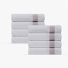 DePera Pera 8 pcs Turkish Wash Towels Set
